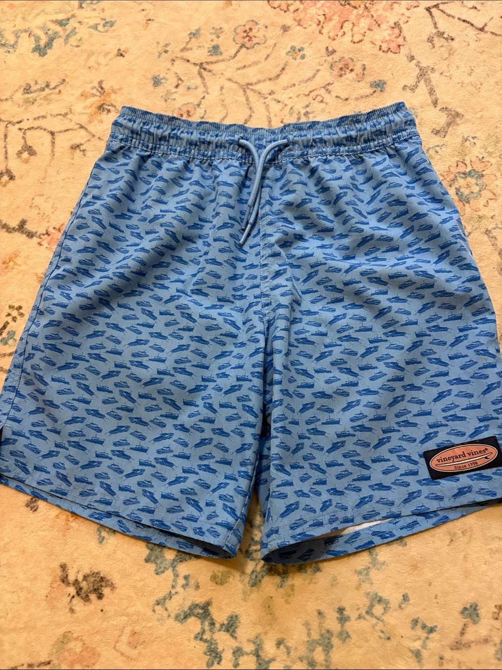 Vineyard Vines Light Blue Printed Swim Trunks. Men’s. Size small.